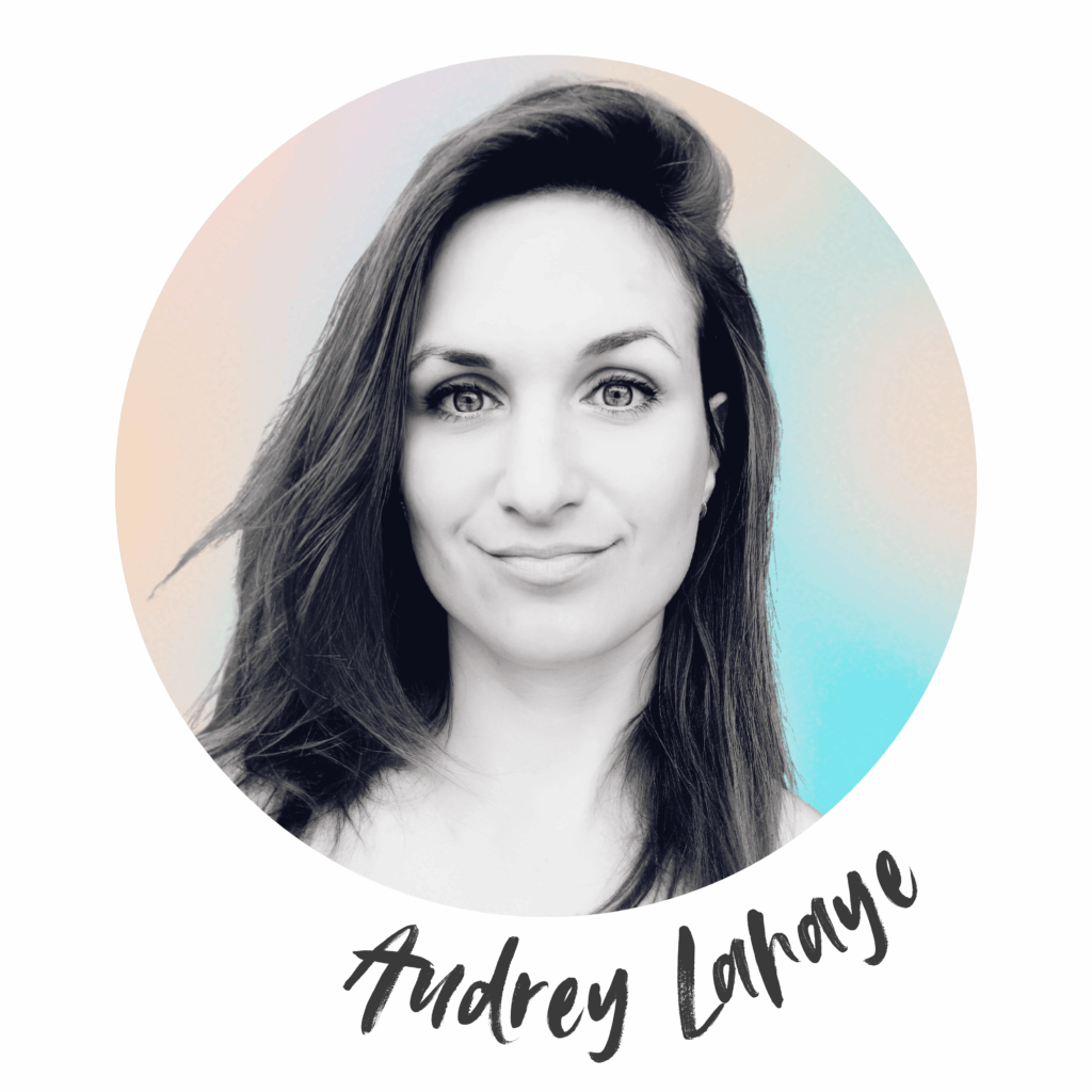 Portrait en noir et blanc d'Audrey LAHAYE