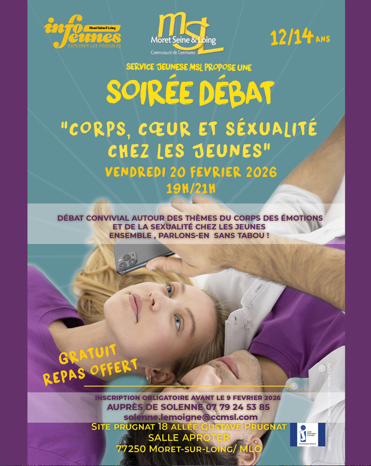 soirée débat corps cœur et sexualité jeunes CCMSL